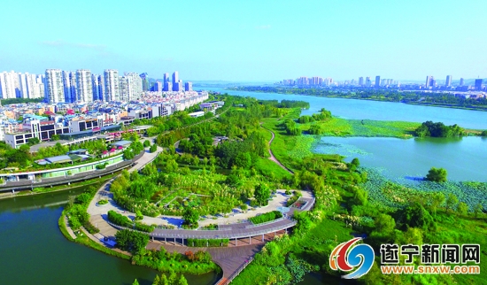 航拍下的遂宁城市美景